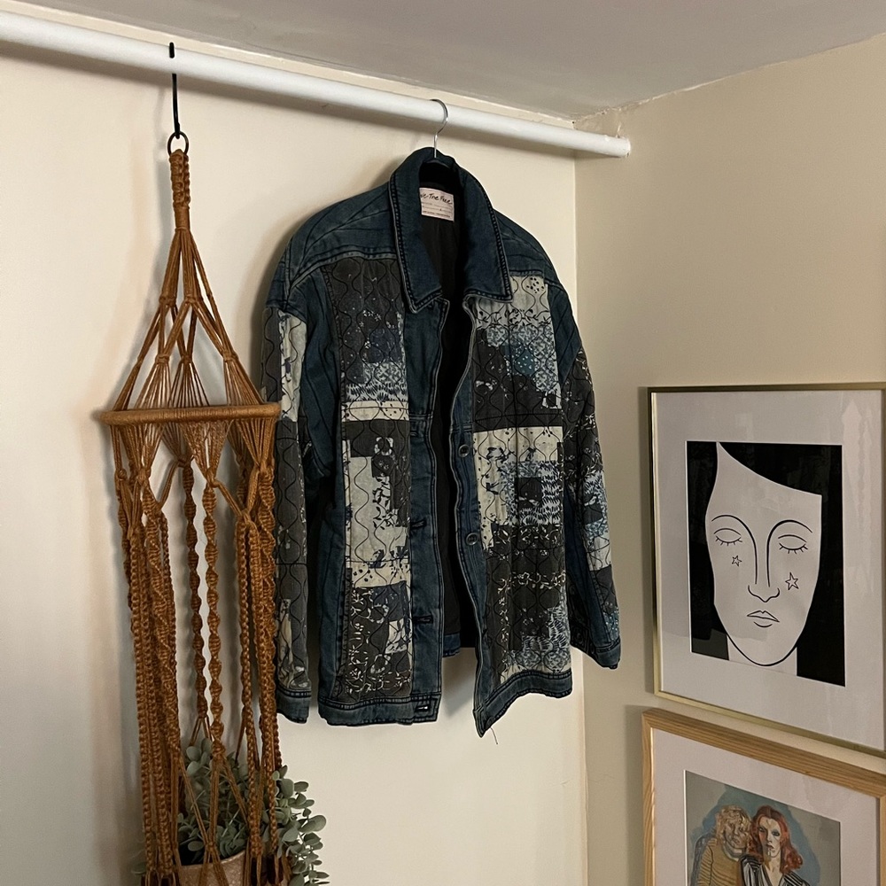 Free People Bandana Quilted Dolman Jacket